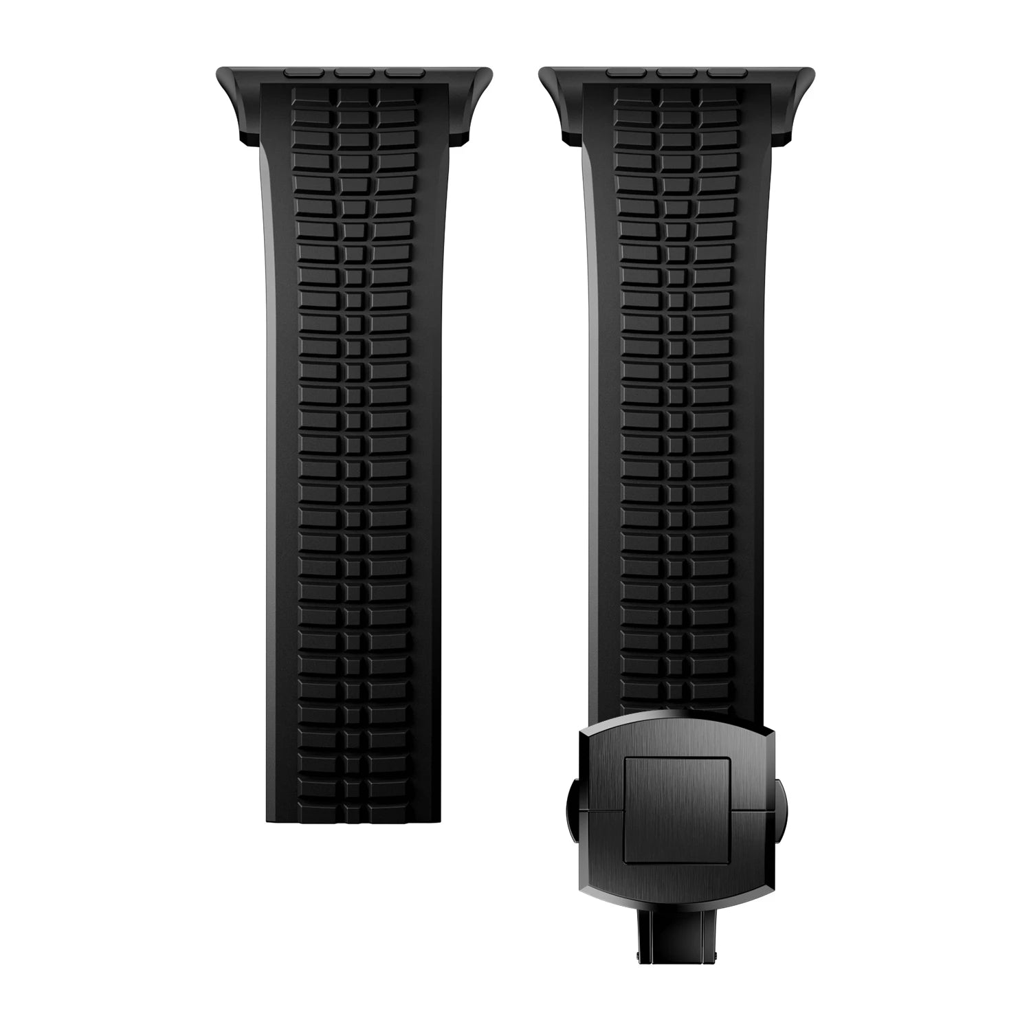 Luxury Sports Silicone Band with Metal Bracelet for Apple Watch