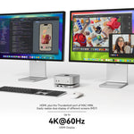 Minisopuru Mac Mini M4 Hub Dock Stand with M.2 SSD Enclosure