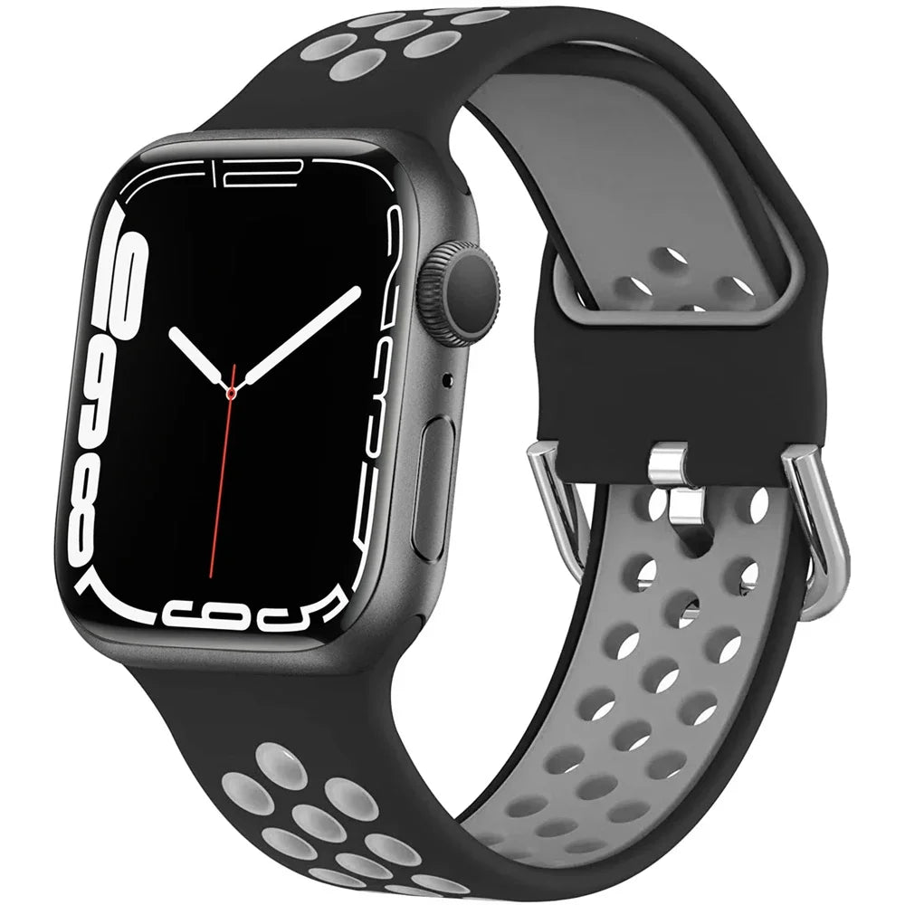 Two Tone Silicone Sport Strap for Apple Watch