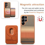 Magnetic Gradient Case with Detachable Wallet for Samsung Galaxy S26 Series