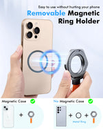 360° Rotating Magnetic Phone Holder with Silicone Lanyard