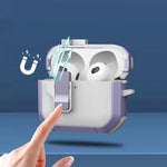 Self-Ejecting Magnetic Headphone Case with Keychain for AirPods Pro 2