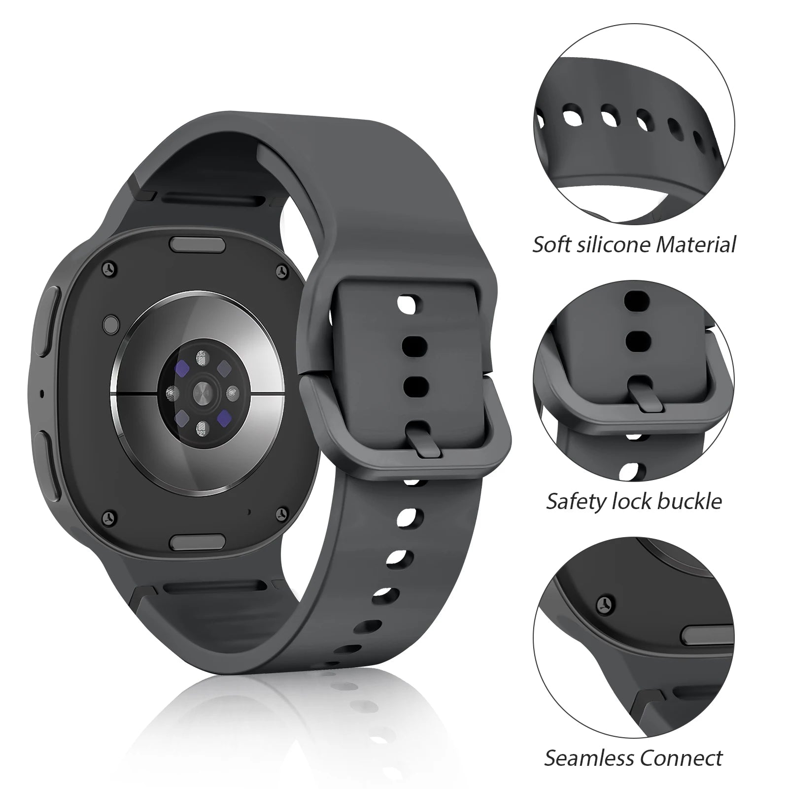 Official-Style Sport Band for Samsung Galaxy Watch 8 & Galaxy Watch 8 Classic