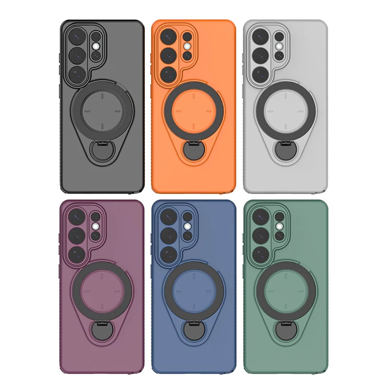 Samsung Galaxy S26 Series Case with 360° Metal Ring Stand