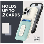 iPhone 16 Series Wallet Case with Sliding Card Holder and Kickstand