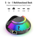 Compact 4K HDMI Dock and Charging Stand for Nintendo Switch 2 Console