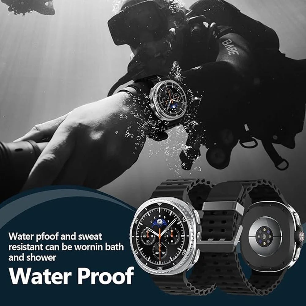 Breathable Ocean Silicone Sport Band for Samsung Galaxy Watch 8 & Galaxy Watch 8 Classic