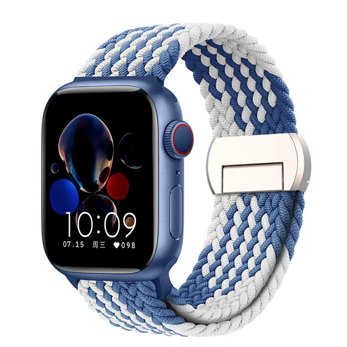 Stretchable Braided Solo Loop with Magnetic Closure for Apple Watch