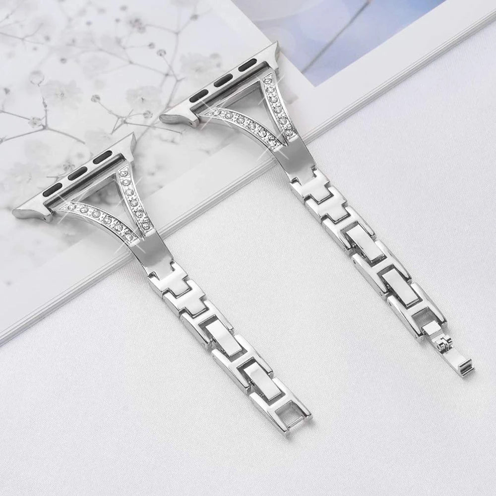 Adjustable Diamond Bracelet for Apple Watch