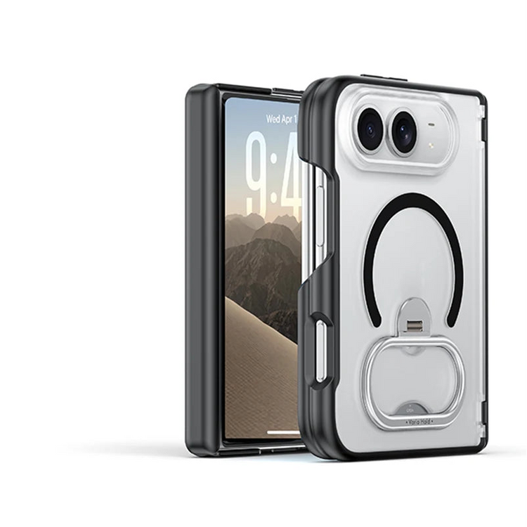 Shockproof MagSafe Case with Rotating Ring Stand for iPhone Duo