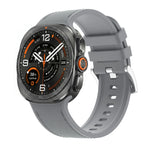 Hybrid Leather and Silicone Watch Band with Quick-Release Connectors for Samsung Galaxy Watch Ultra 2