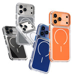 Luxury Two-Tone Border Clear MagSafe Case for iPhone 17 Series