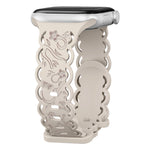 Women’s Breathable Floral Silicone Band for Apple Watch
