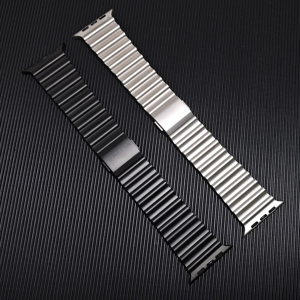 Premium Ocean-Style Stainless Steel Strap for Apple Watch