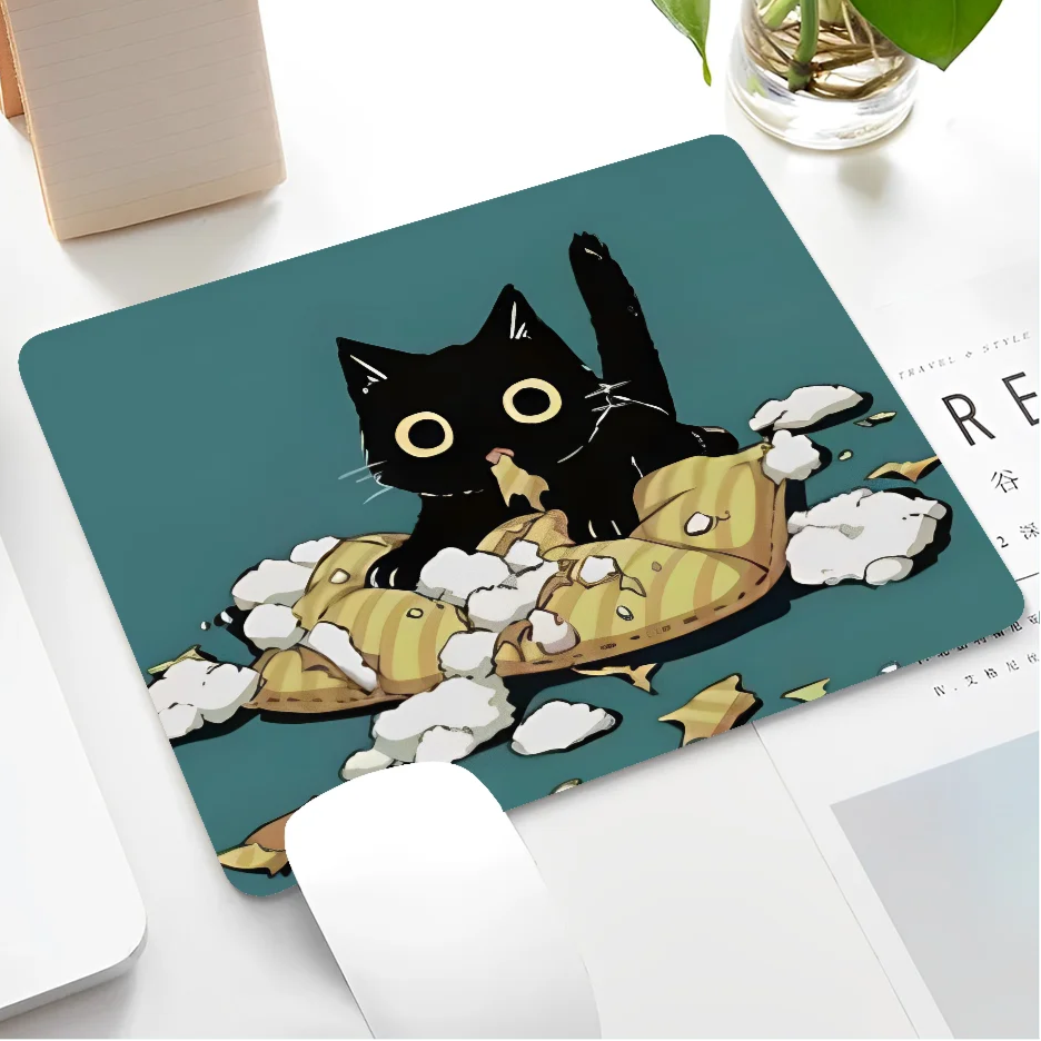 Black Cat Themed Mousepad