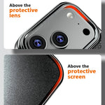 iPhone 17 Series Protective Leather Case with Electroplated Lens Guard