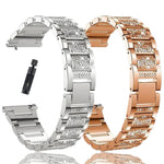 Fashion Shiny Stone Metal Replacement Band for Samsung Galaxy Watch 6 & Galaxy Watch 6 Classic