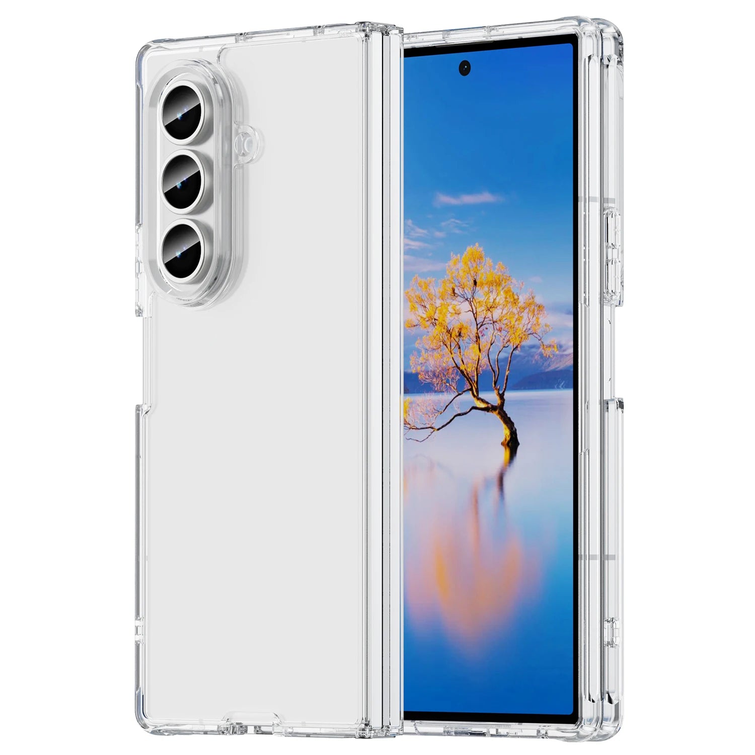 Clear Transparent Anti-Scratch Case for Samsung Galaxy Z Fold 7