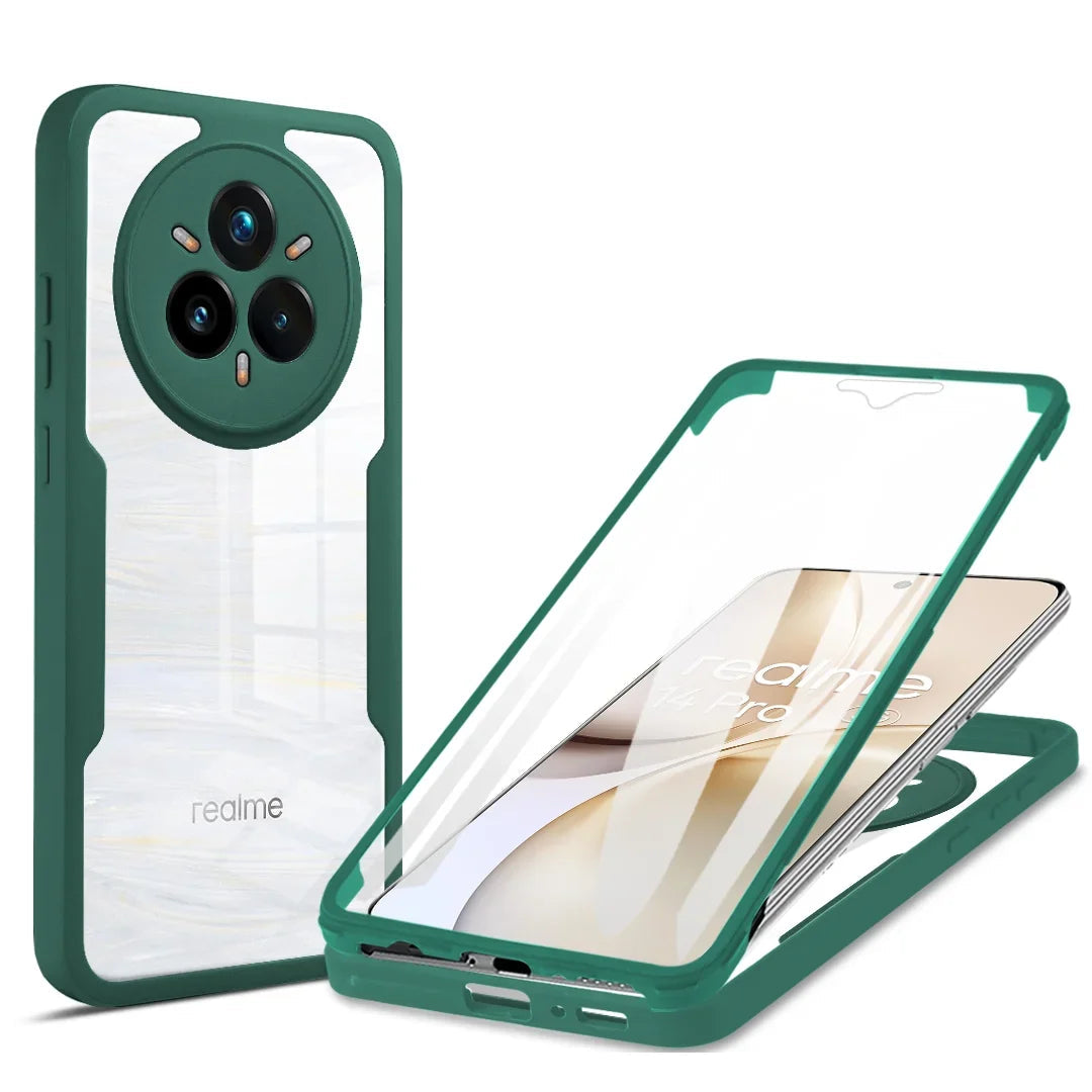 Shockproof Full-Body Protective Clear Case for Realme 14 Pro / 14 Pro+