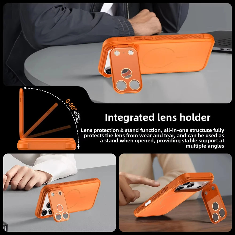iPhone 17 Series MagSafe Case with Built-In Camera Lens Guard