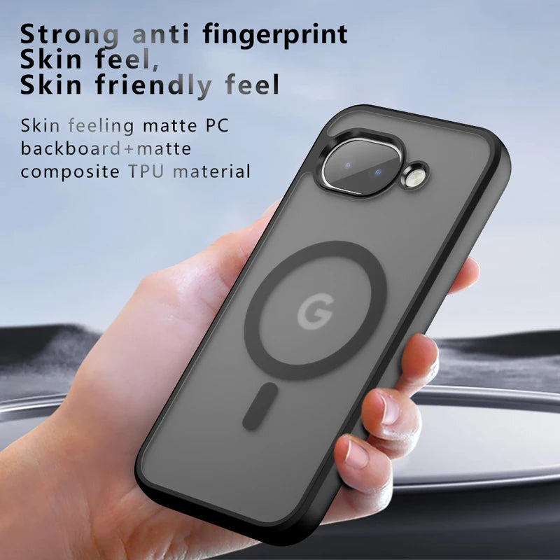 Google Pixel 10a Frosted Skin Feel Protective Magnetic Case