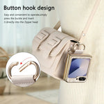 Embossed Leather Protective Case for Samsung Galaxy Z Flip 5