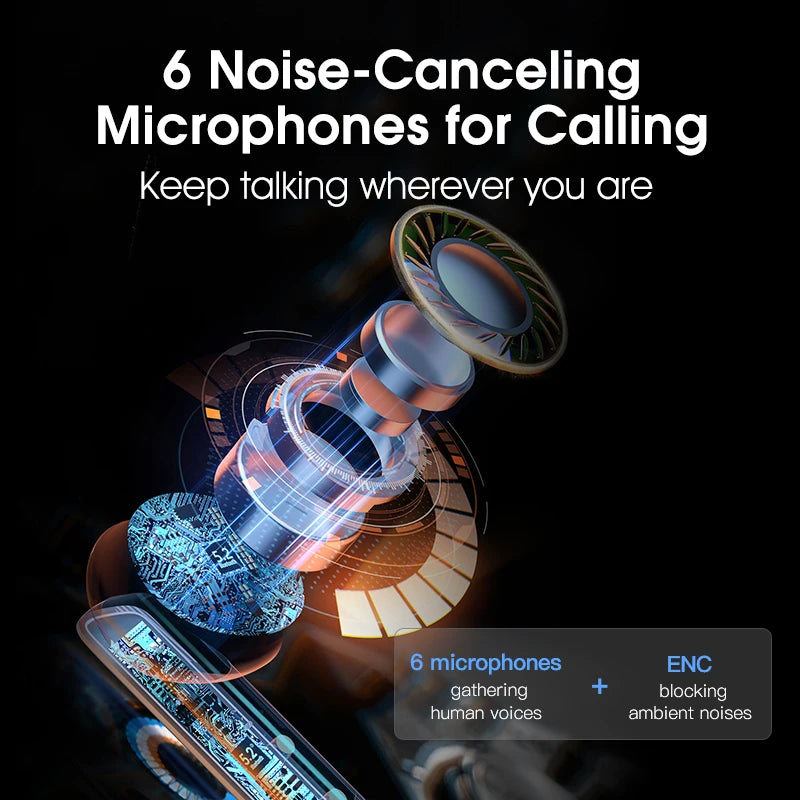 QCY HT05 40dB Active Noise Cancellation Earbuds