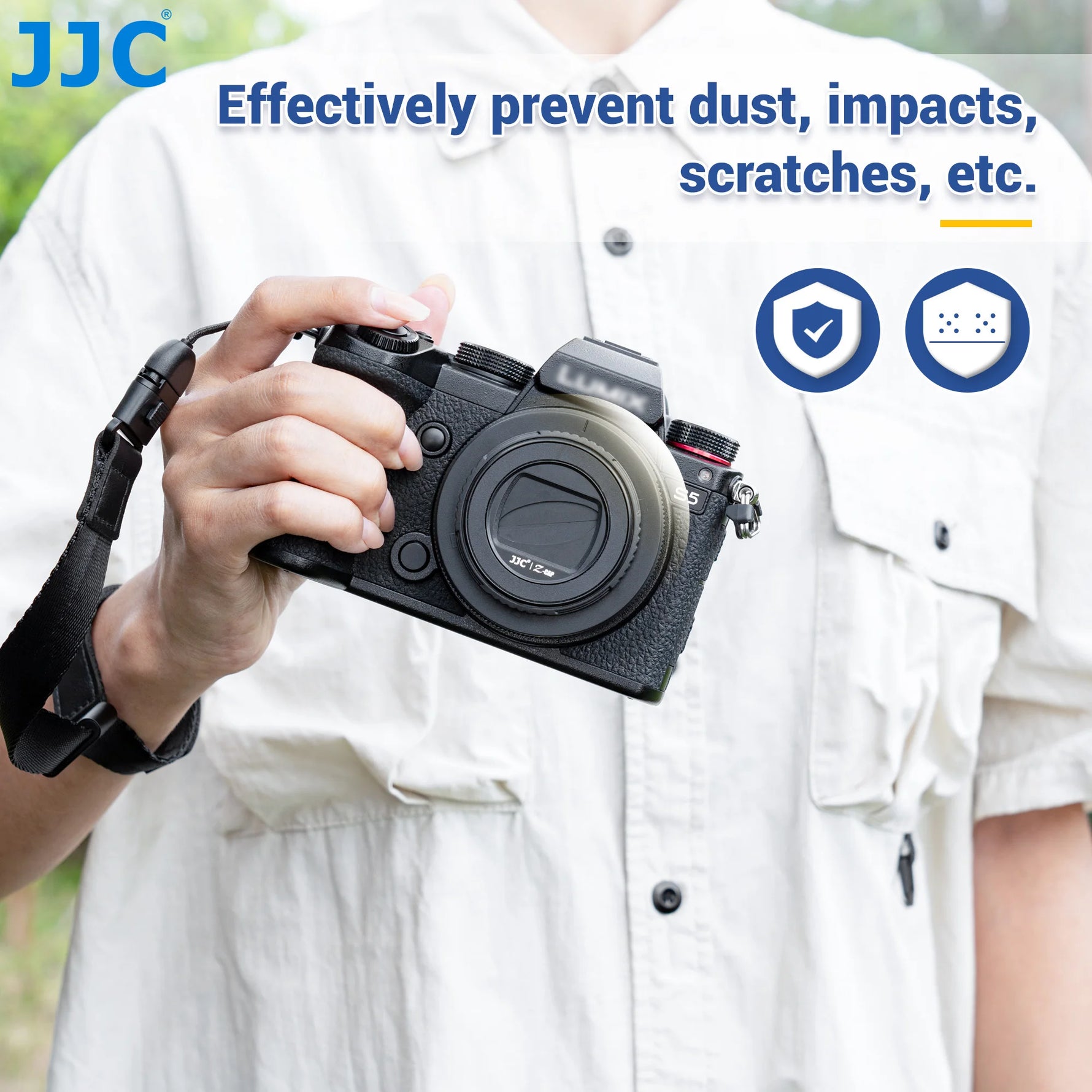 JJC Vignetting-Free Lens Cap Cover for Panasonic Lumix S 26mm f/8 Lens (Leica L, S-R26)