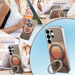 Shockproof Magnetic Gradient Case with 360° Rotating Stand for Samsung Galaxy S26 Series