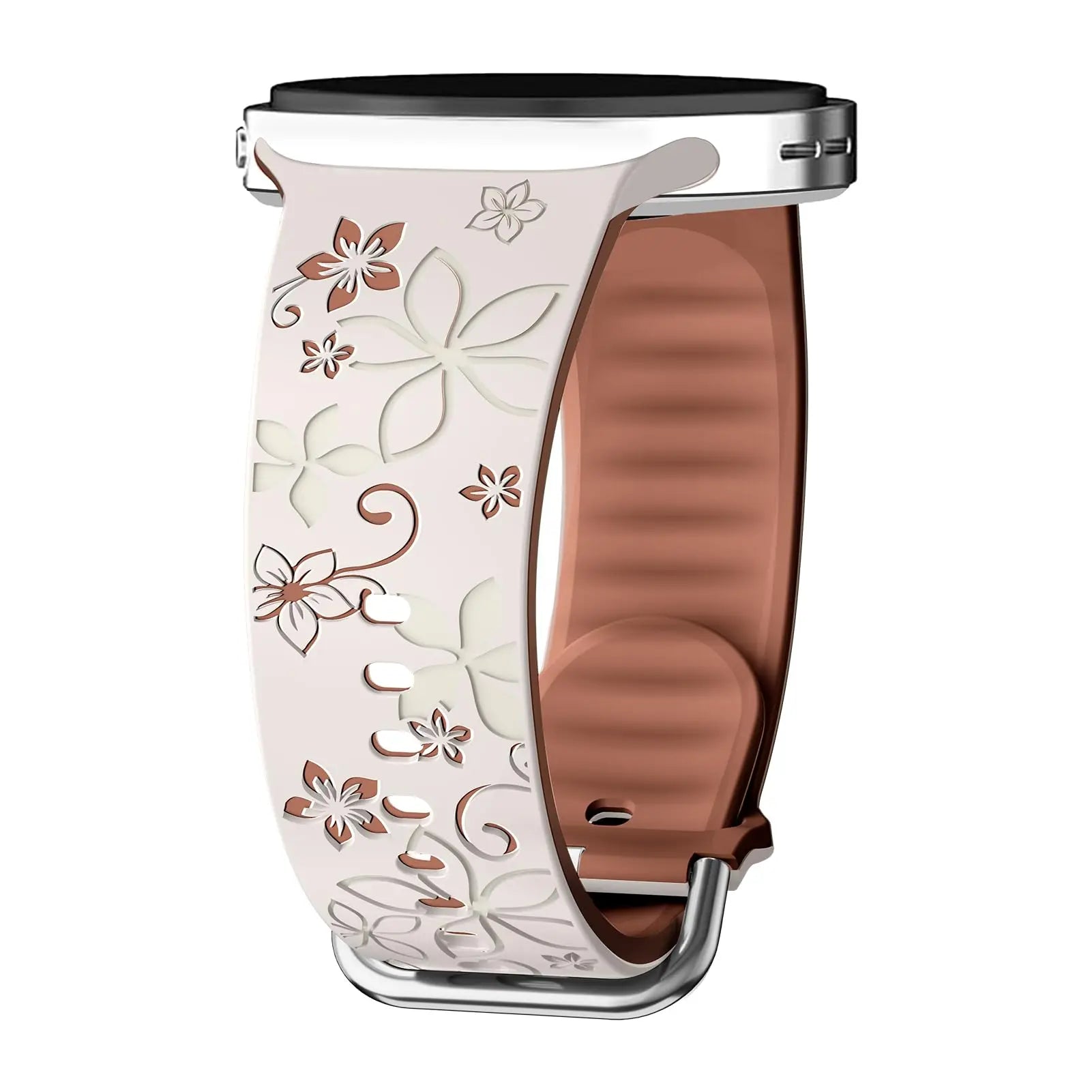 Bauhinia Print Silicone Band for Samsung Galaxy Watch 8 and Galaxy 8 Classic