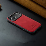 Elegant Shockproof Genuine Leather MagSafe Case for iPhone 17 Series