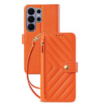 Crossbody Leather Wallet Cards Phone Case for Samsung Galaxy S24 Series