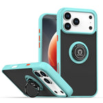 Shockproof Armor Matte Case with Magnetic Ring Holder for iPhone 17 Series
