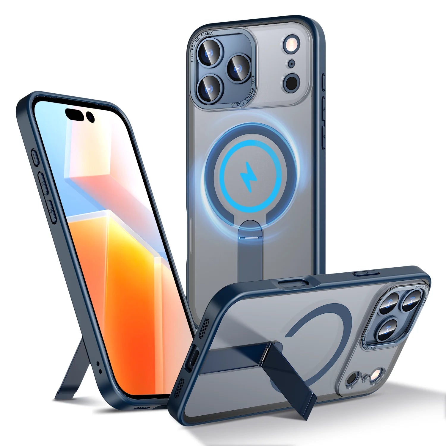 Shockproof MagSafe Case with Invisible Bracket Stand for iPhone 17 Series