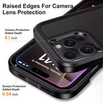 3-in-1 Hybrid Military-Grade Anti-Shock Case with Hard PC Holder for iPhone 16 Series