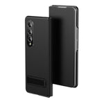Textured Flip Case with Folding Metal Bracket Kickstand for Samsung Galaxy Z Fold 7