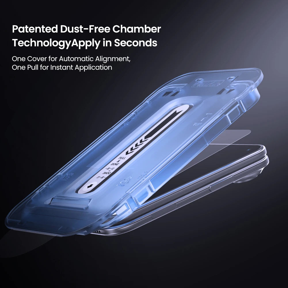 Tempered Glass Screen Protector with Auto-Alignment Installer for iPhone Duo