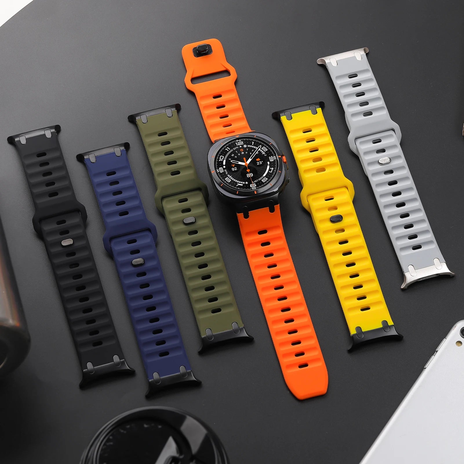 Stainless Steel + Silicone Band for Samsung Galaxy Watch Ultra