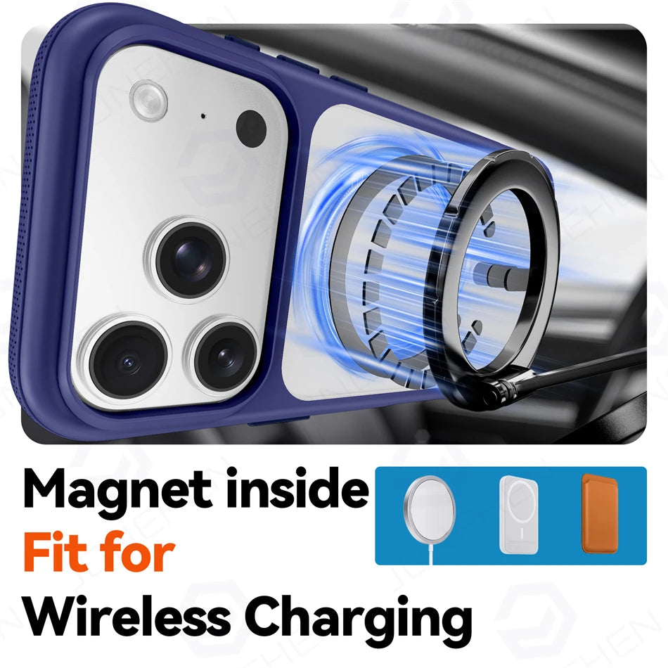 Clear MagSafe Case with Metal Lens Ring for iPhone 18 Series