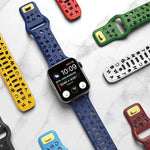 3D Engraved Silicone Sport Rubber Strap for Apple Watch