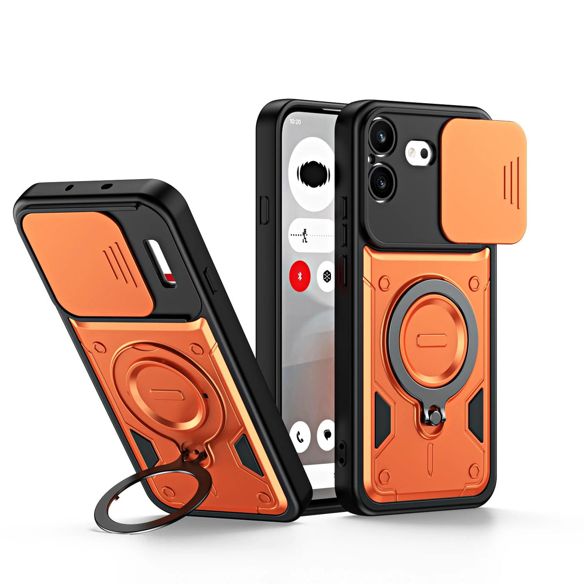 Rugged Shockproof Case with Sliding Camera Lens Cover for Nothing Phone (4b)