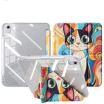 Transparent Auto Wake/Sleep Folio Case with Stylus Slot for iPad Air M3