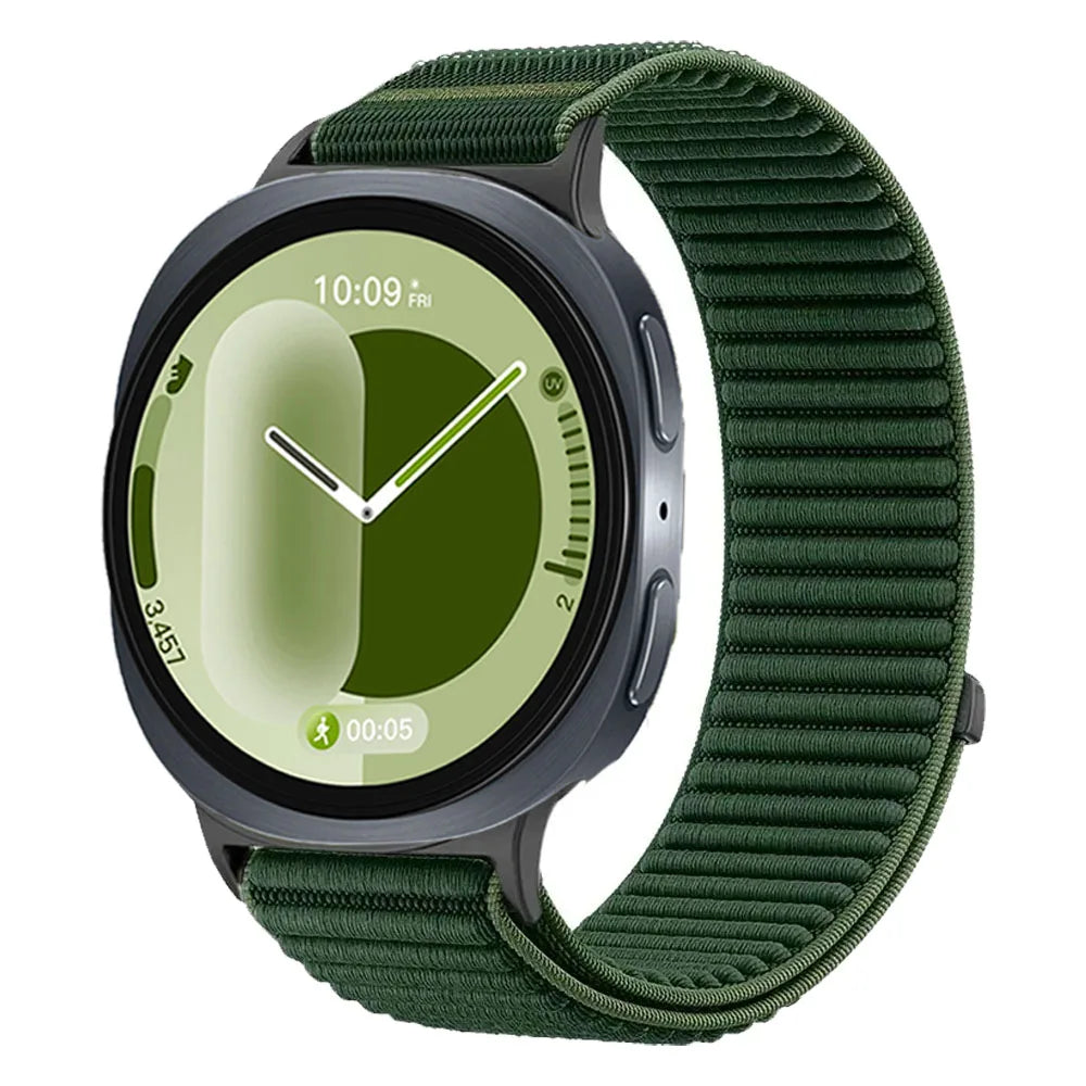 Breathable Nylon Loop Strap with Velcro Closure for Samsung Galaxy Watch 9