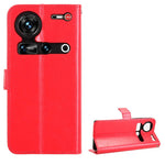 Protective Plain Leather Flip Case with Card Holder for ZTE Nubia Z70S/Z70 Ultra