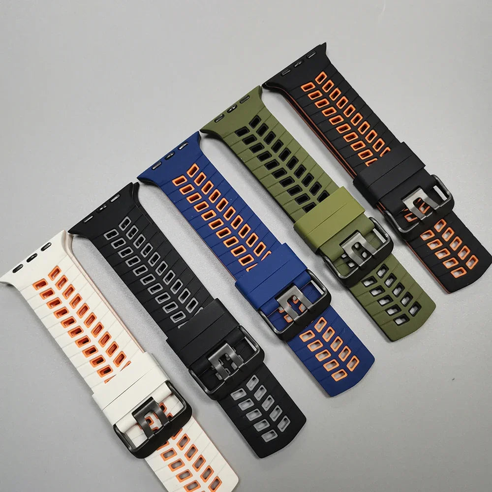 Breathable Sport Silicone Band for Apple Watch