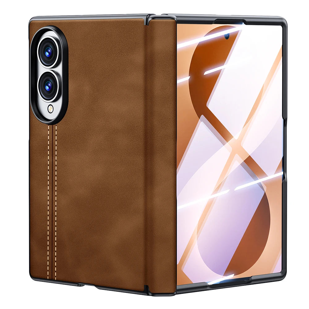 Shockproof Leather Magnetic Case with Integrated Screen Protector for Samsung Galaxy Z Fold 8