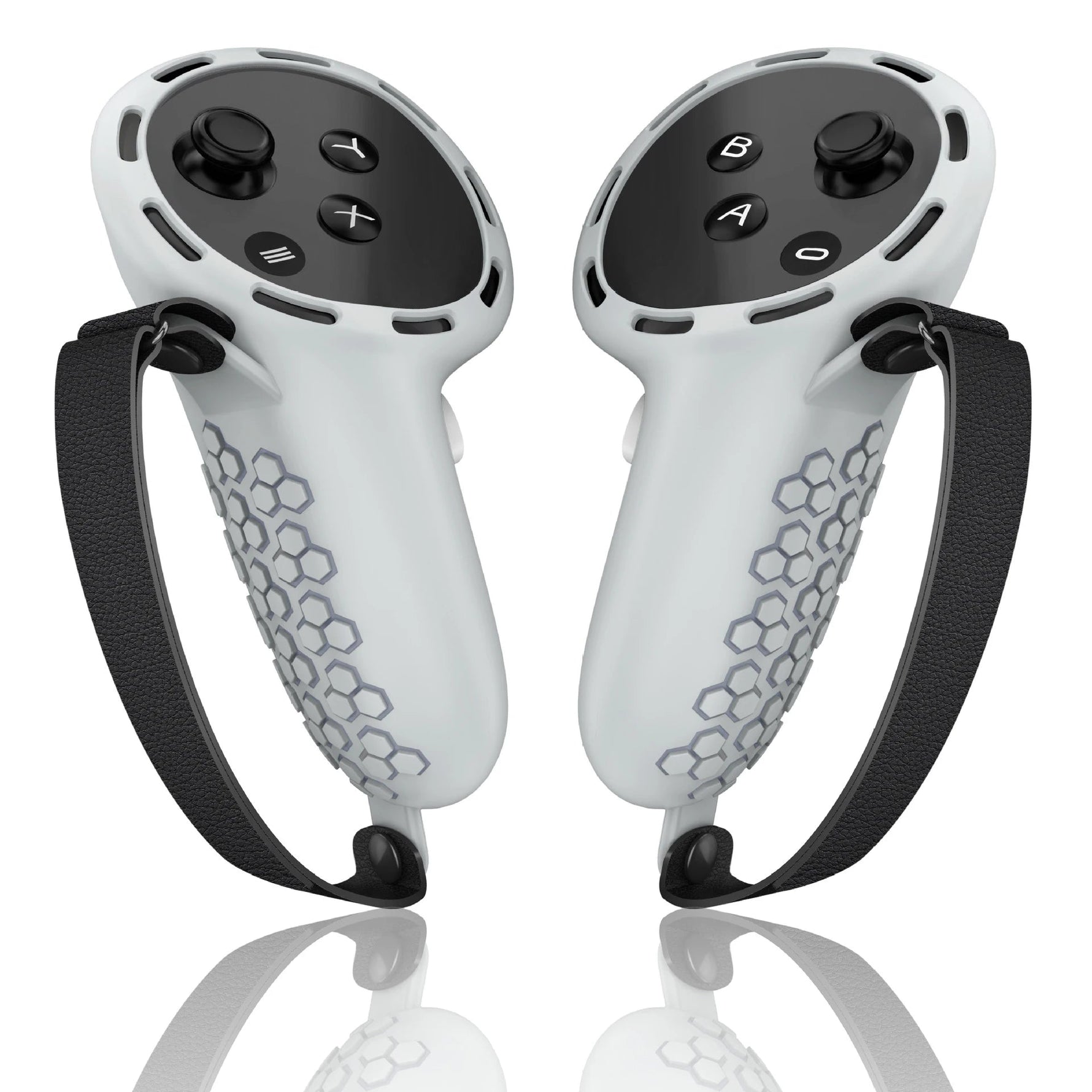 Silicone Touch Controller Grip with Adjustable Anti-Throw Strap for Meta Quest 3 / 3S