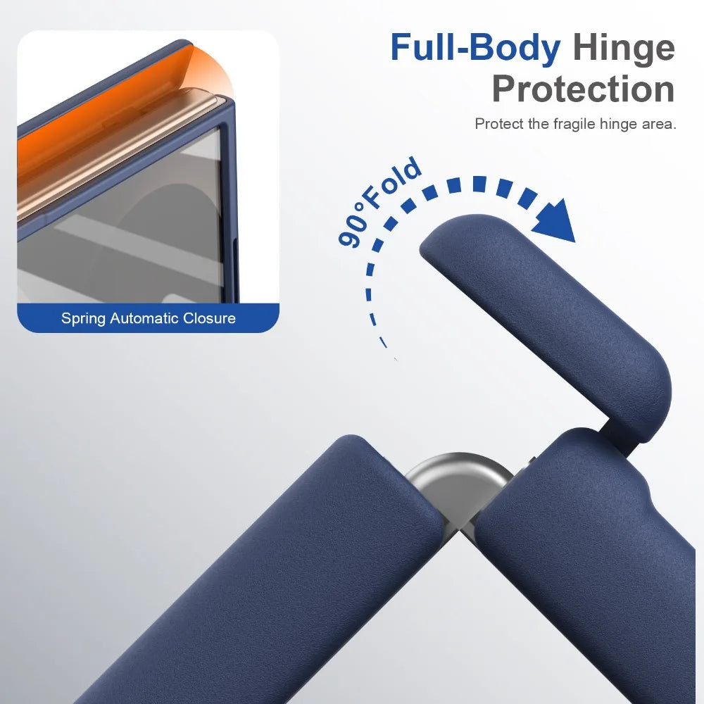 Frosted Hinge Protection Case with Magnetic Ring for Samsung Galaxy Z Fold 8