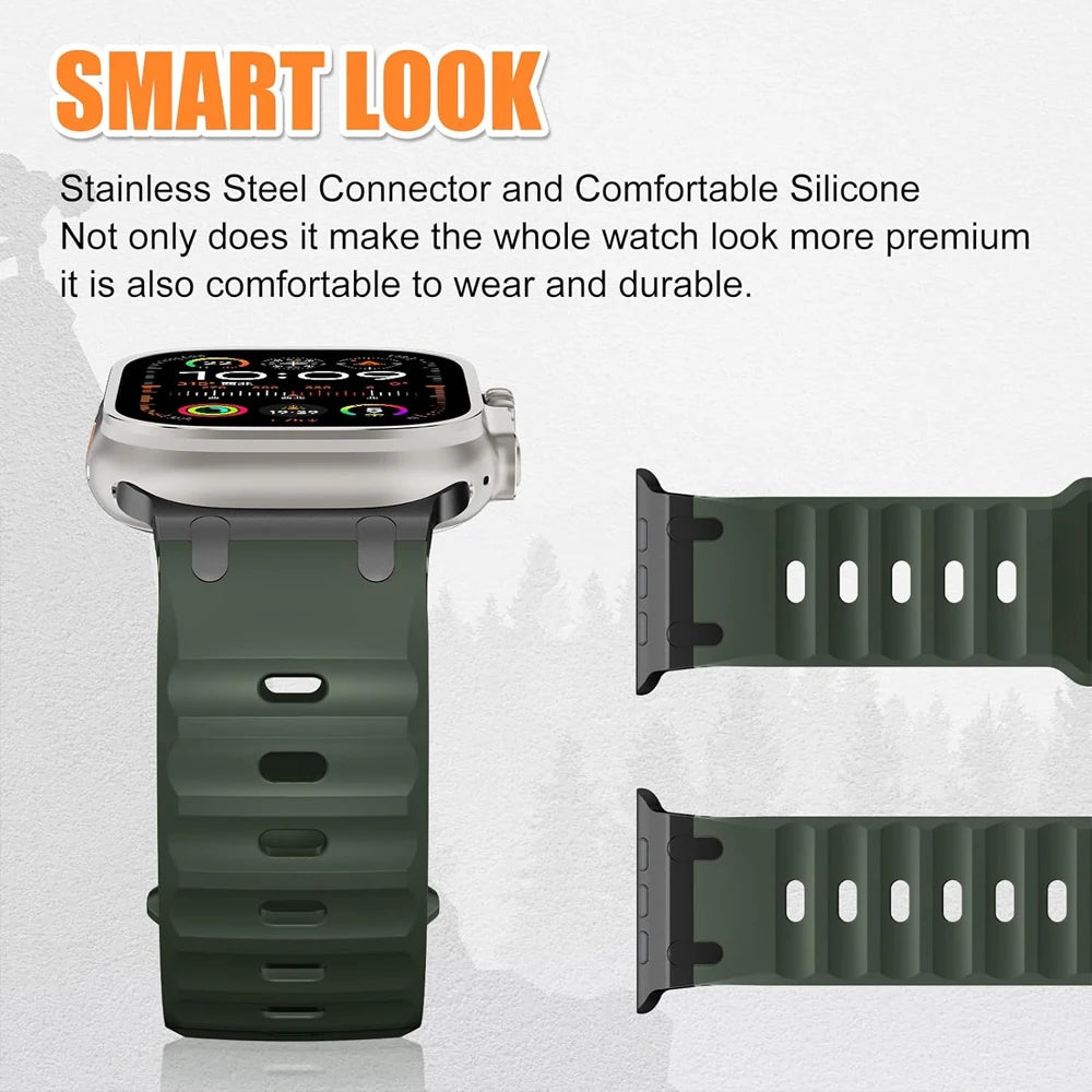 Premium Sport Silicone Strap for Apple Watch