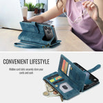 10-Card Leather Wallet Case with Detachable Lanyard for iPhone 18 Series